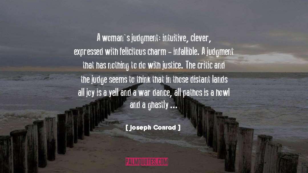 Critic quotes by Joseph Conrad