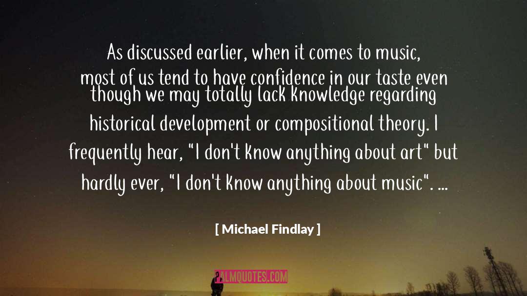 Critical Art quotes by Michael Findlay