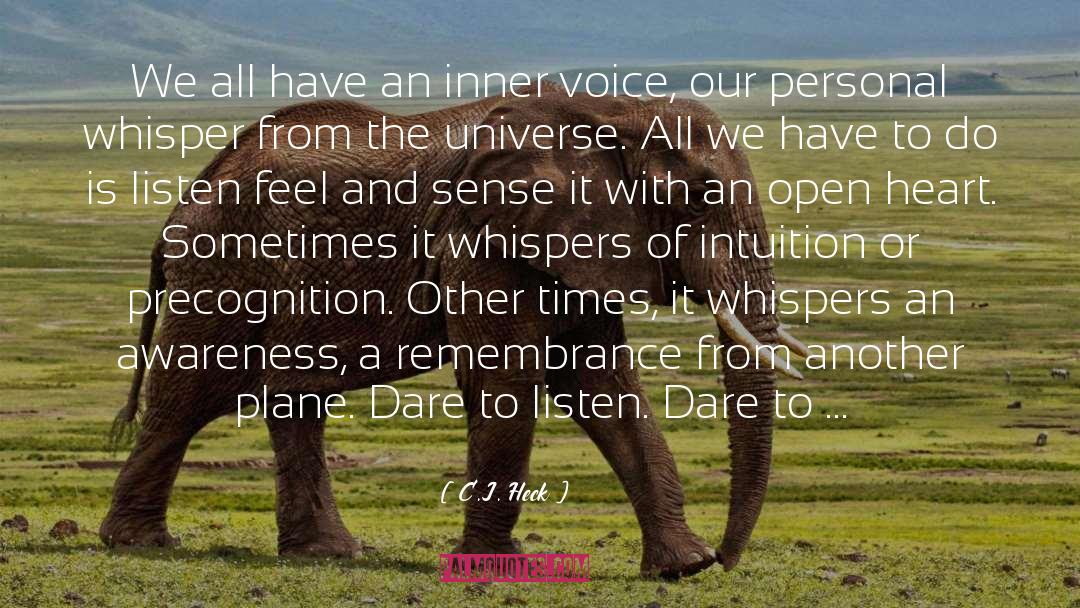Critical Inner Voice quotes by C.J. Heck