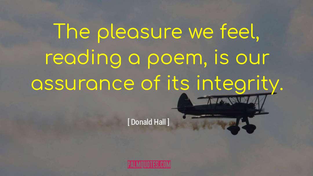 Critical Reading quotes by Donald Hall