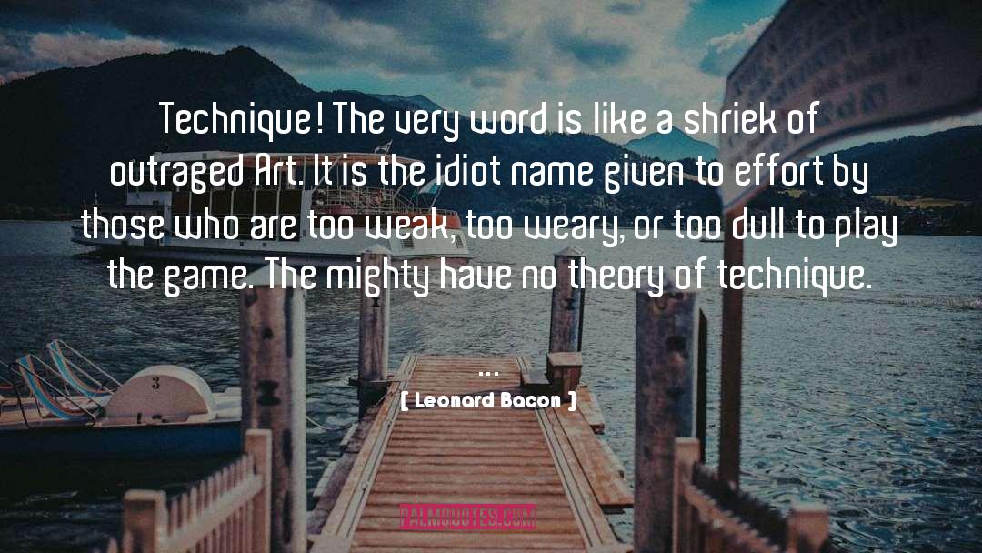 Critical Theory quotes by Leonard Bacon