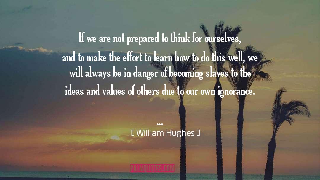 Critical Thinker quotes by William Hughes