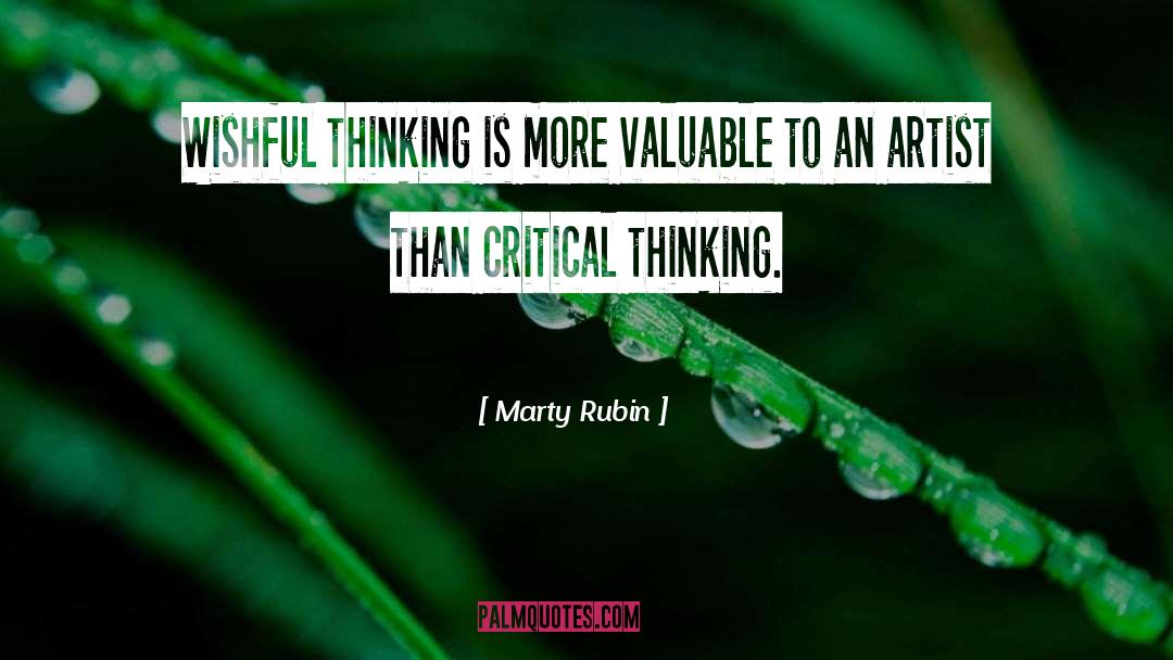 Critical Thinking quotes by Marty Rubin