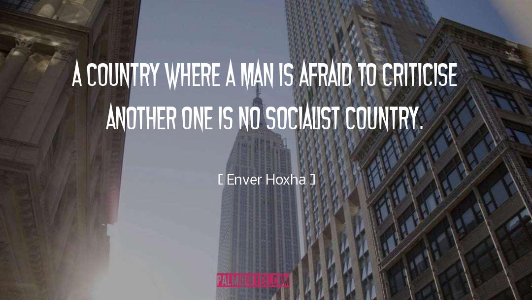 Criticise quotes by Enver Hoxha