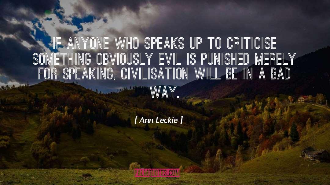 Criticise quotes by Ann Leckie