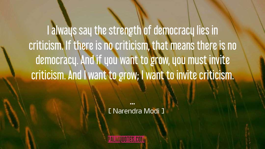 Criticism quotes by Narendra Modi