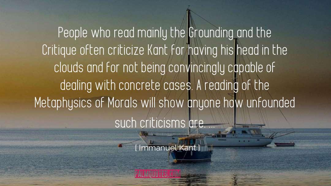 Criticisms quotes by Immanuel Kant