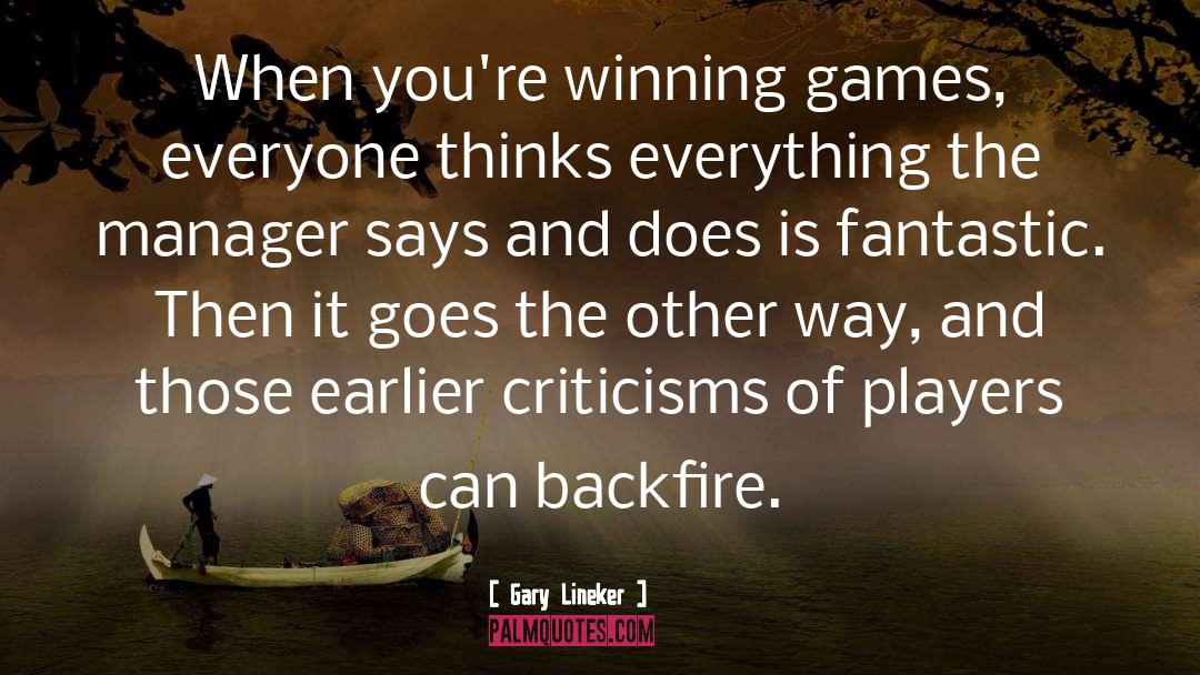 Criticisms quotes by Gary Lineker