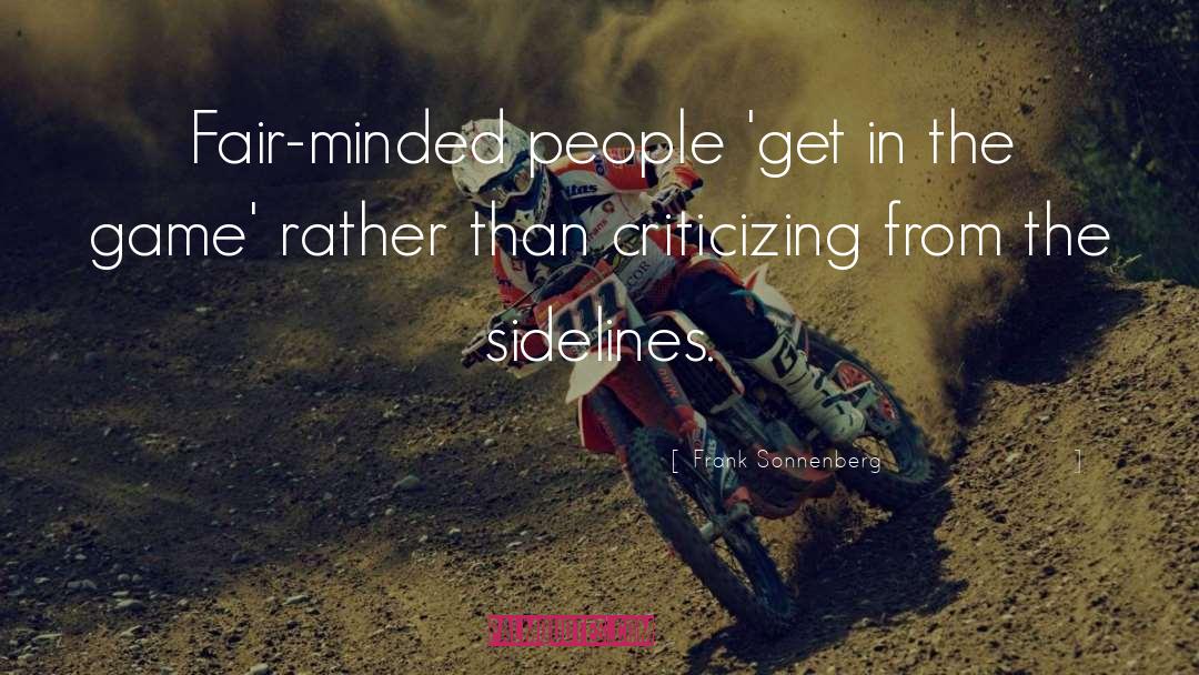 Criticizing Others quotes by Frank Sonnenberg
