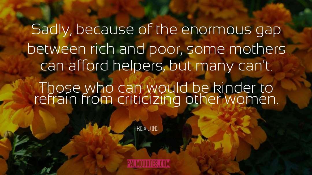 Criticizing Others quotes by Erica Jong