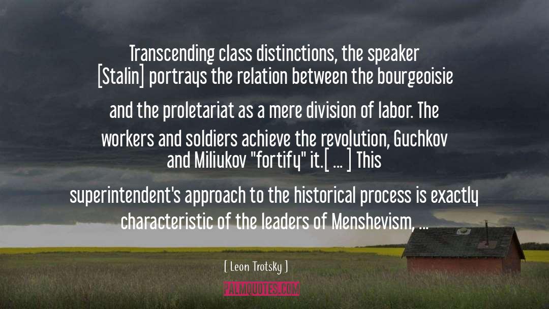 Criticizing quotes by Leon Trotsky