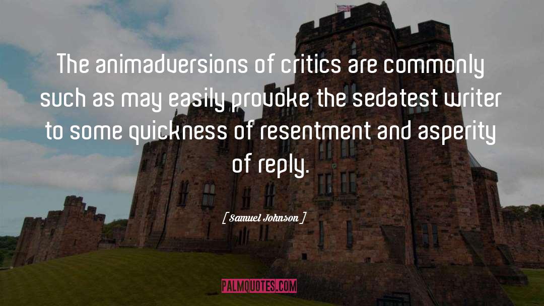 Critics quotes by Samuel Johnson