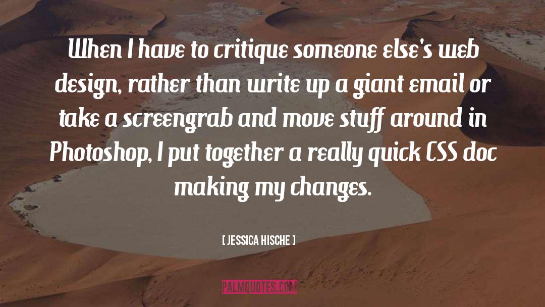 Critique quotes by Jessica Hische