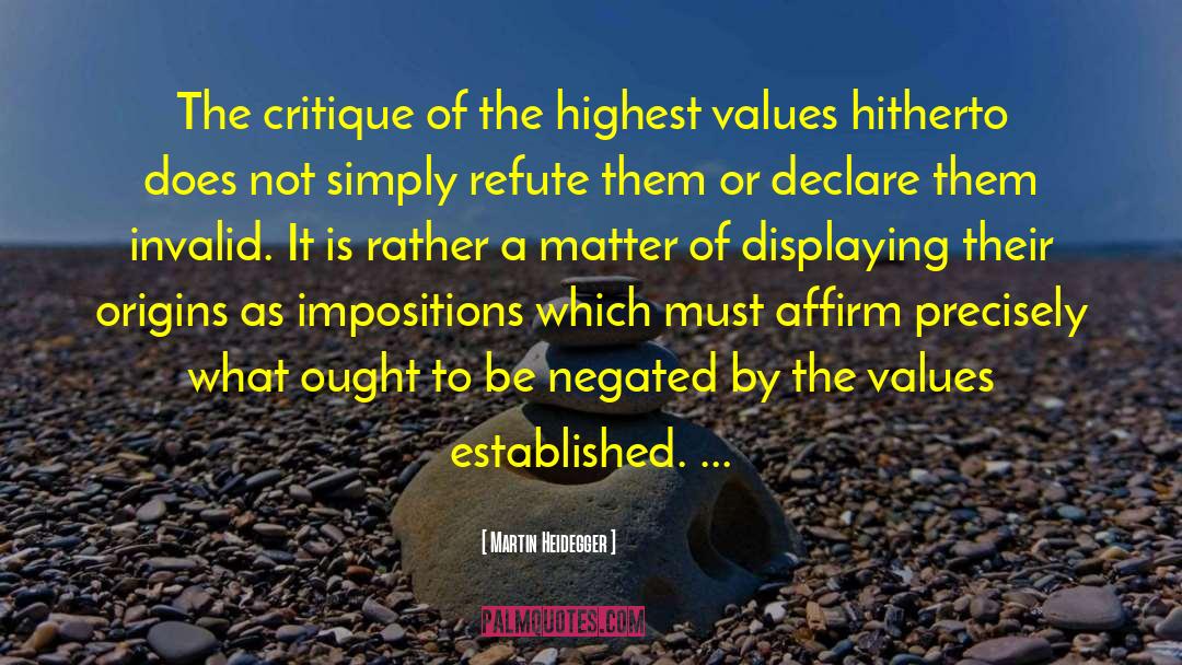 Critique quotes by Martin Heidegger