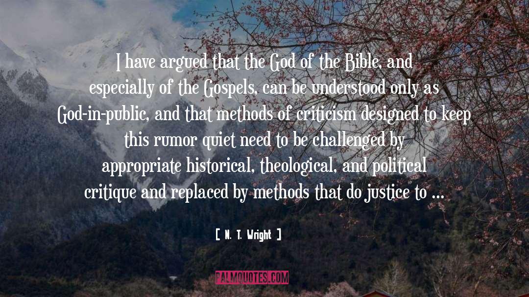Critique quotes by N. T. Wright
