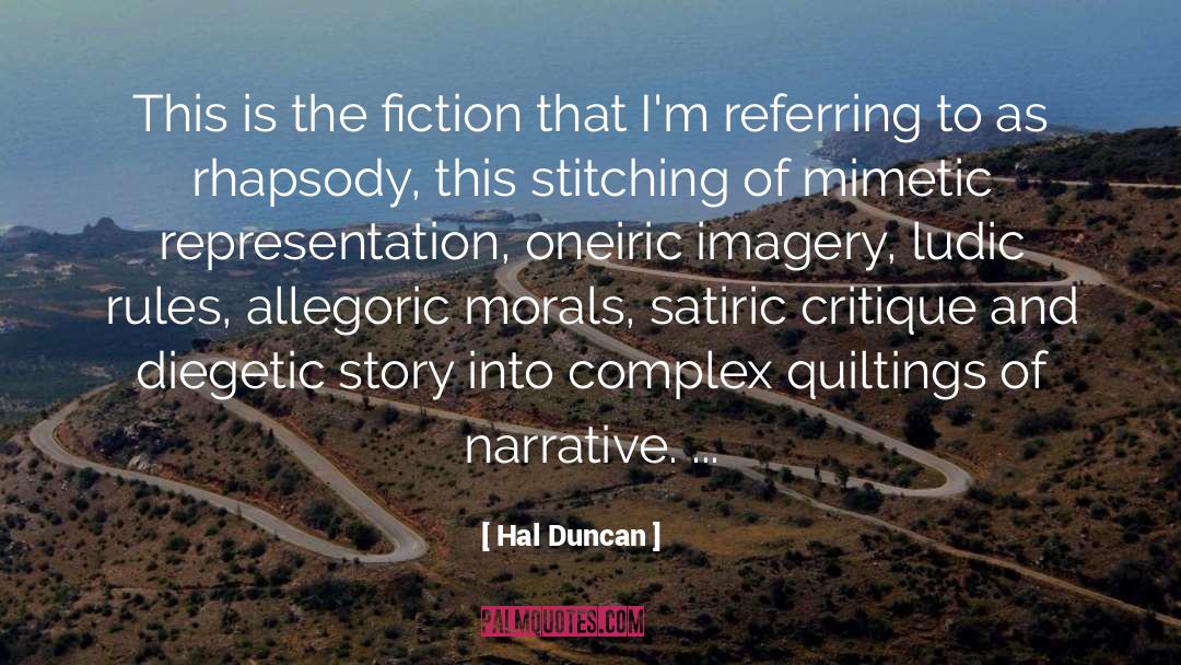 Critique quotes by Hal Duncan