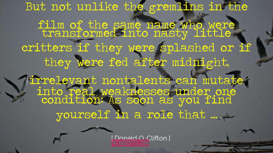 Critters quotes by Donald O. Clifton