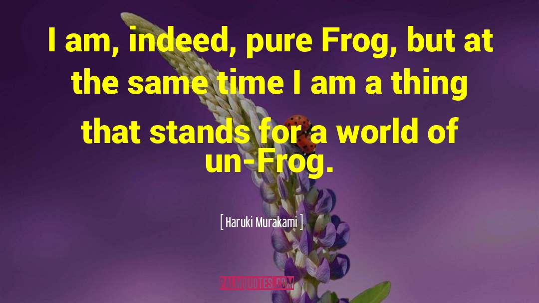 Croaked Frog quotes by Haruki Murakami