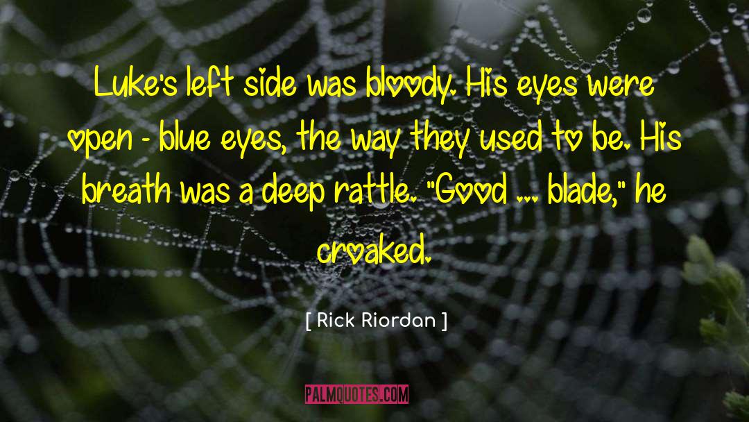 Croaked Frog quotes by Rick Riordan