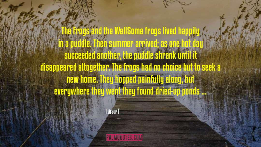 Croaked Frog quotes by Aesop