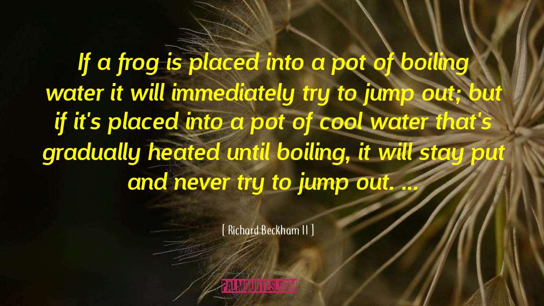 Croaked Frog quotes by Richard Beckham II