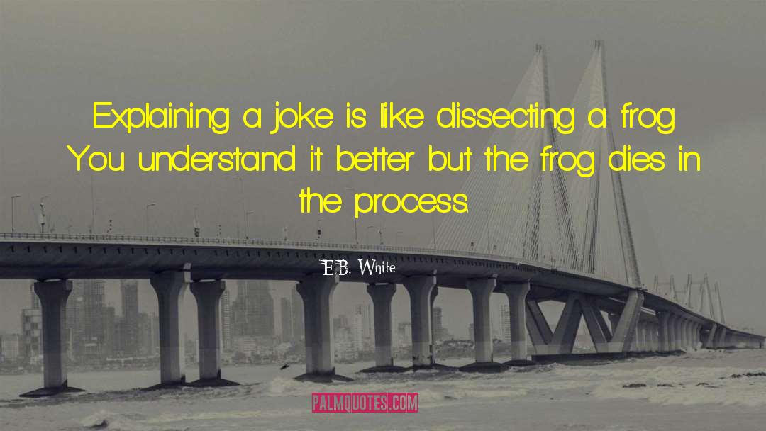 Croaked Frog quotes by E.B. White