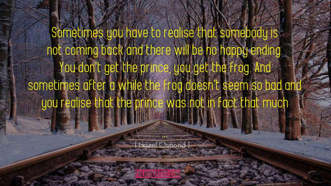 Croaked Frog quotes by Hazel Osmond