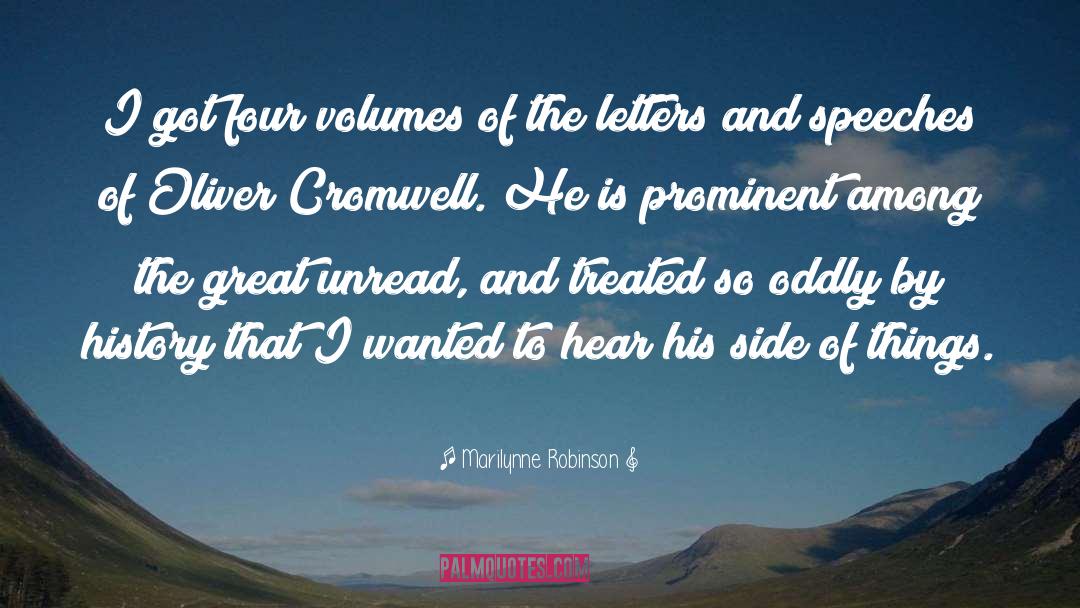Cromwell quotes by Marilynne Robinson