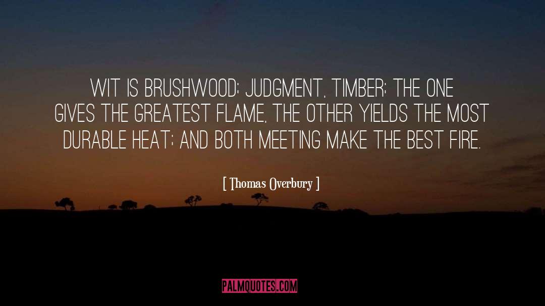 Crooked Timber Quote quotes by Thomas Overbury