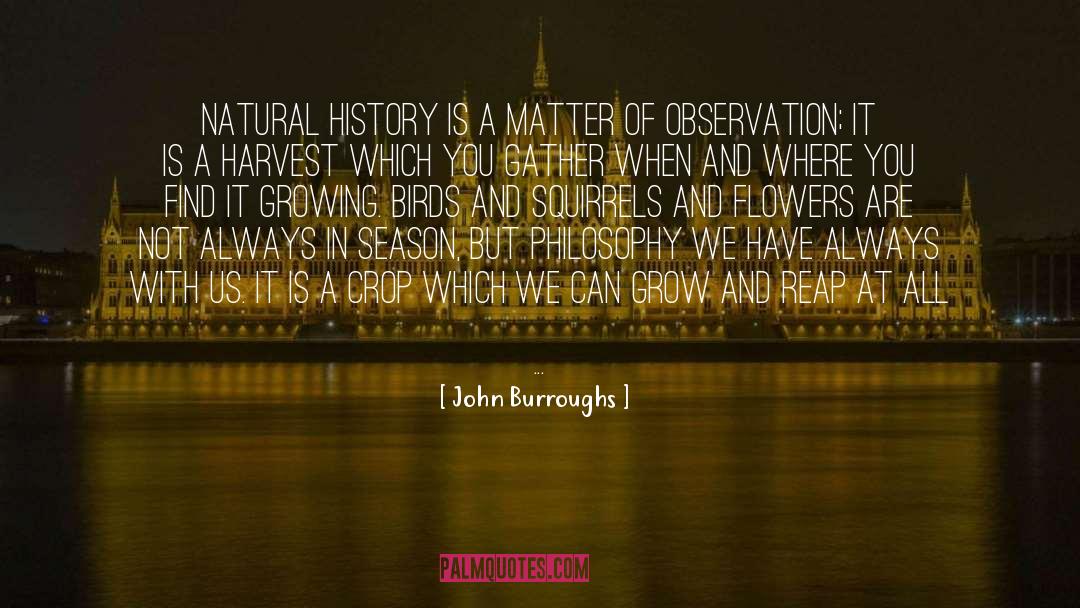 Crop Harvest quotes by John Burroughs