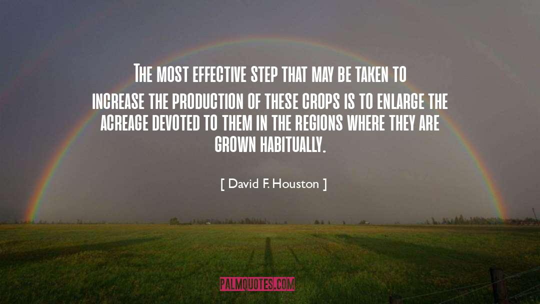 Crops quotes by David F. Houston