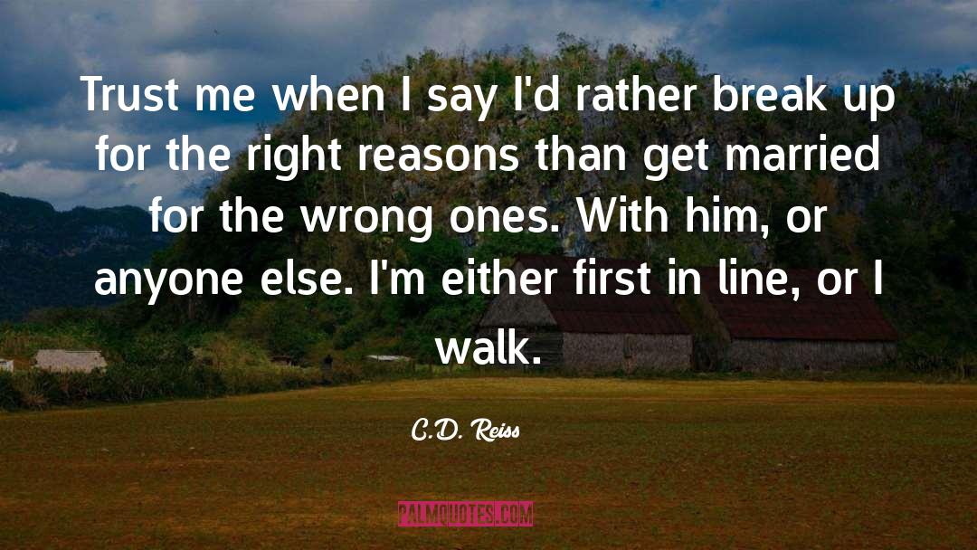 Cross Line quotes by C.D. Reiss