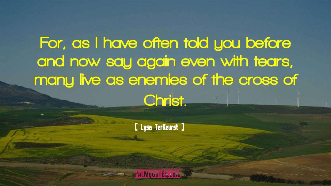 Cross Of Christ quotes by Lysa TerKeurst