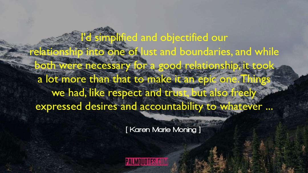 Crossed A Line quotes by Karen Marie Moning