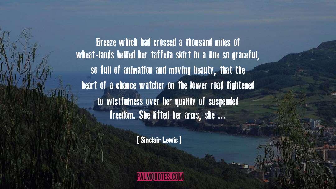 Crossed quotes by Sinclair Lewis