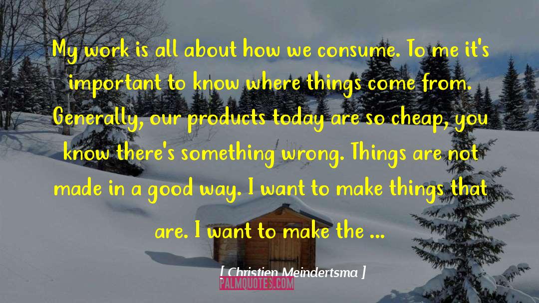 Crossfield Products quotes by Christien Meindertsma