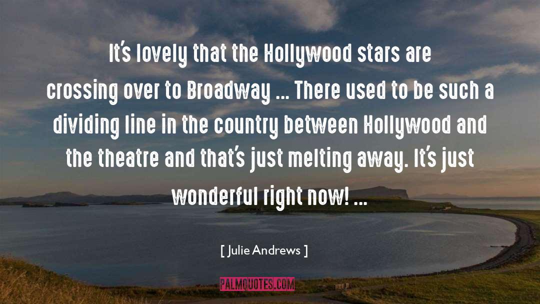 Crossing quotes by Julie Andrews