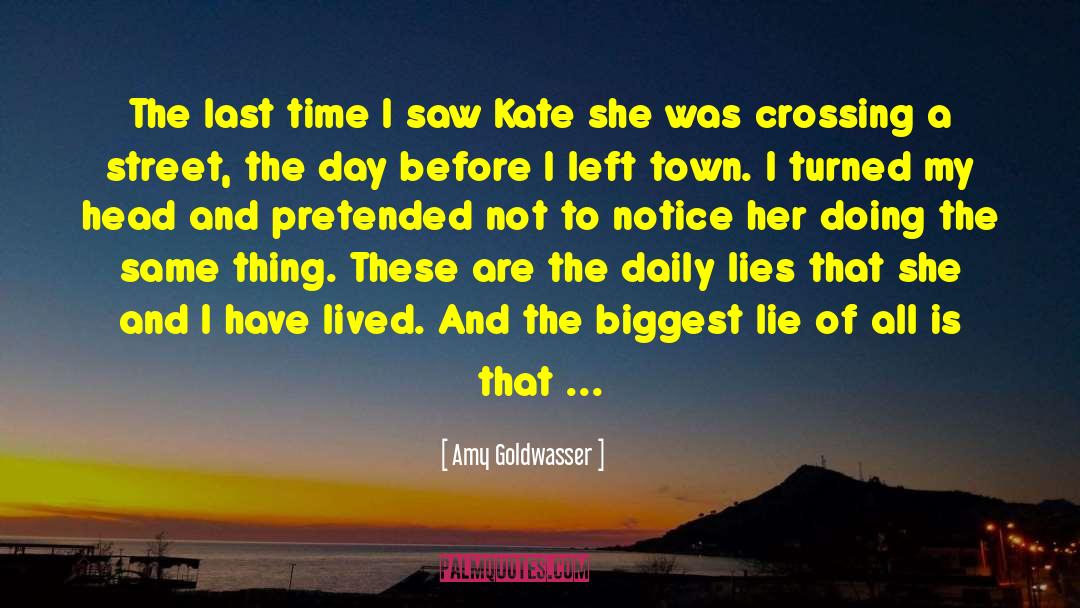 Crossing The Bridge quotes by Amy Goldwasser