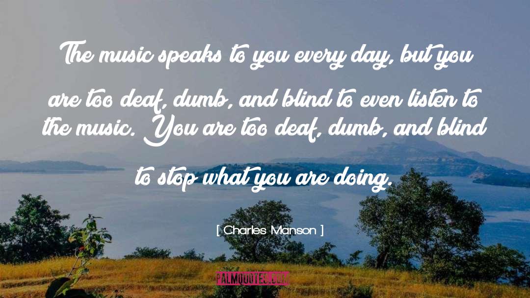 Crossover Music quotes by Charles Manson