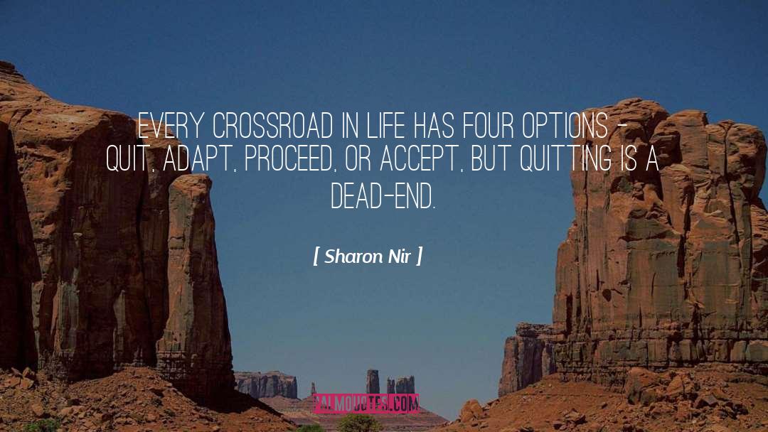 Crossroad quotes by Sharon Nir