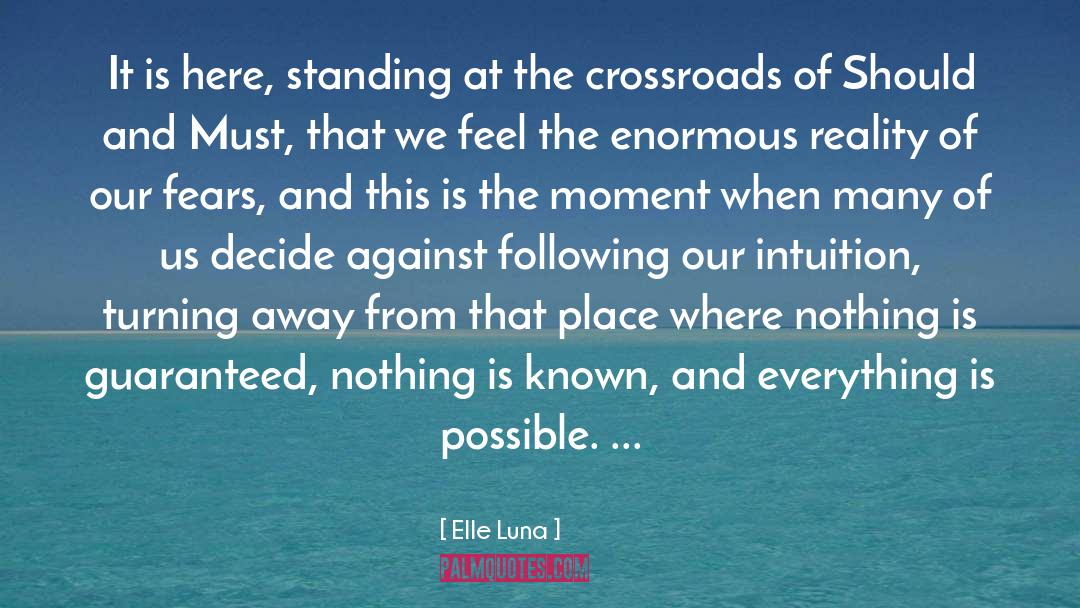 Crossroads quotes by Elle Luna