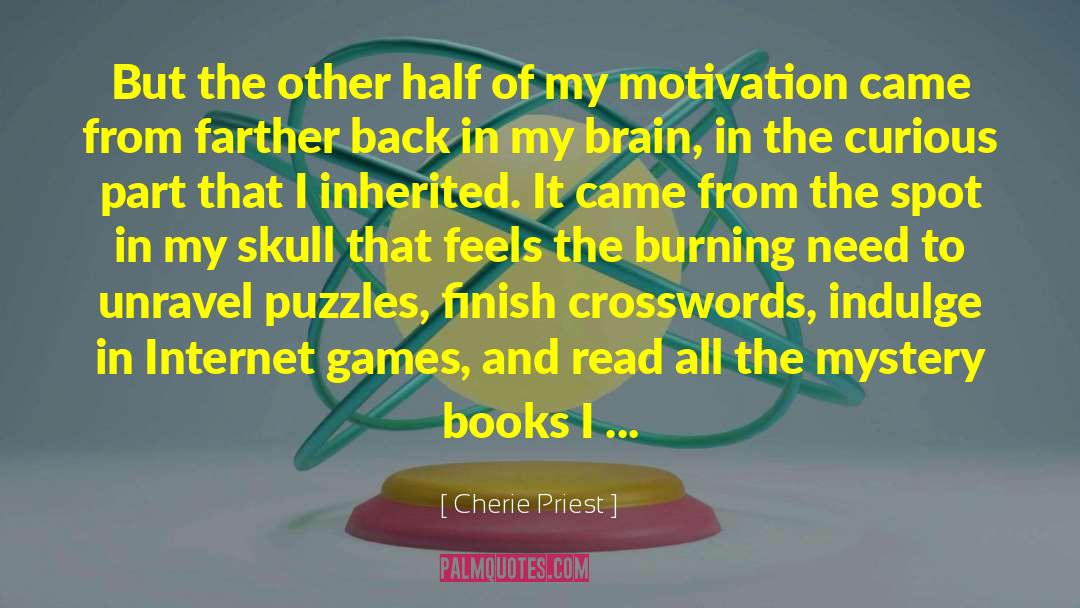 Crossword Puzzles quotes by Cherie Priest