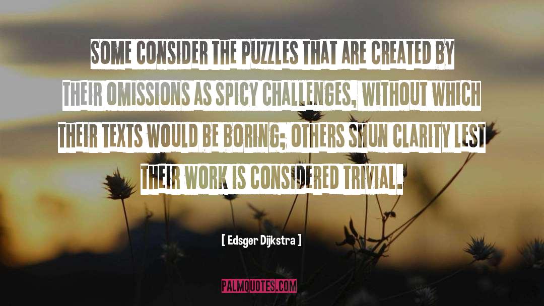 Crossword Puzzles quotes by Edsger Dijkstra