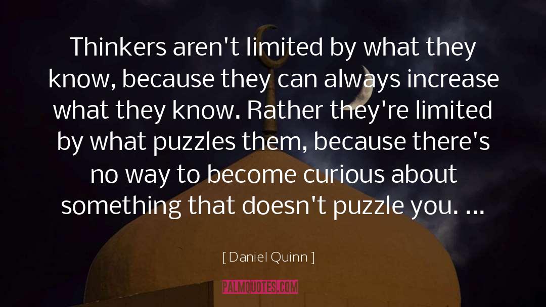 Crossword Puzzles quotes by Daniel Quinn