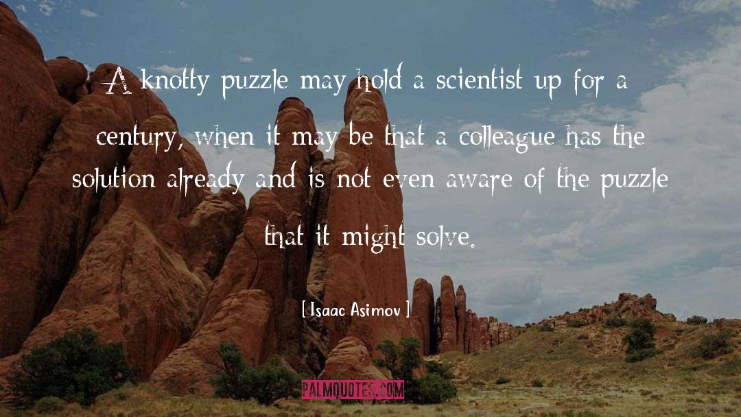 Crossword Puzzles quotes by Isaac Asimov