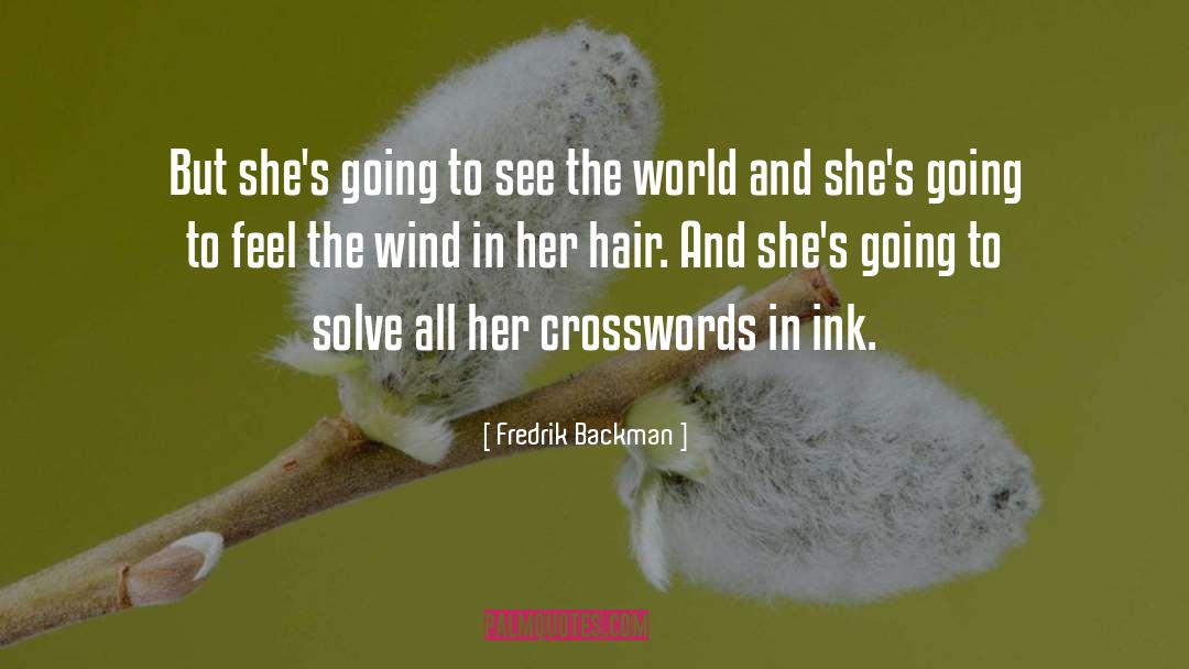 Crosswords quotes by Fredrik Backman