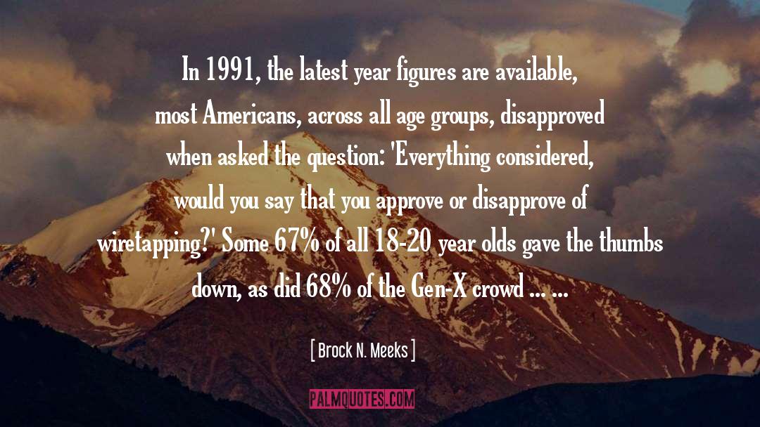 Crowd Mentality quotes by Brock N. Meeks