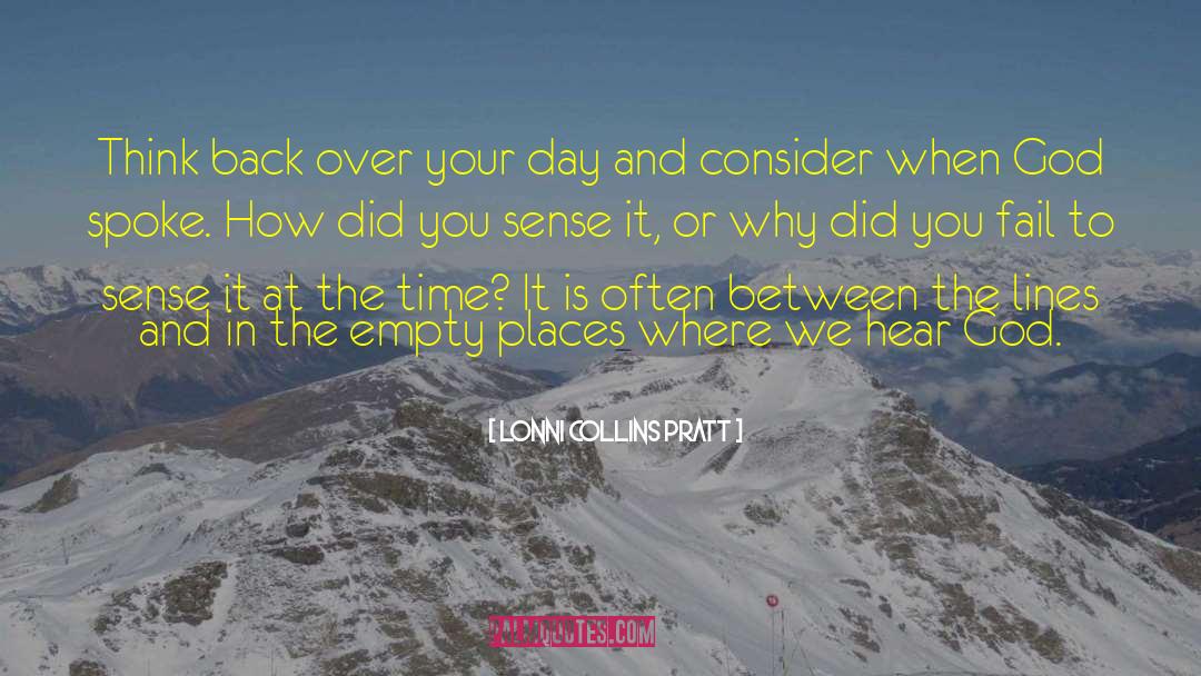 Crowded Places quotes by Lonni Collins Pratt