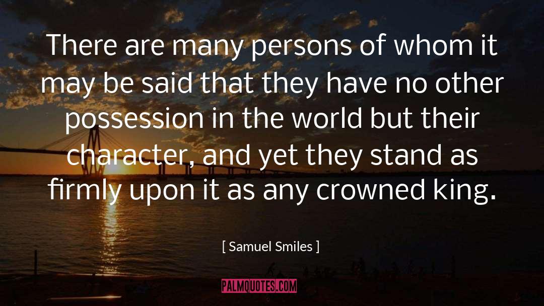 Crowned quotes by Samuel Smiles