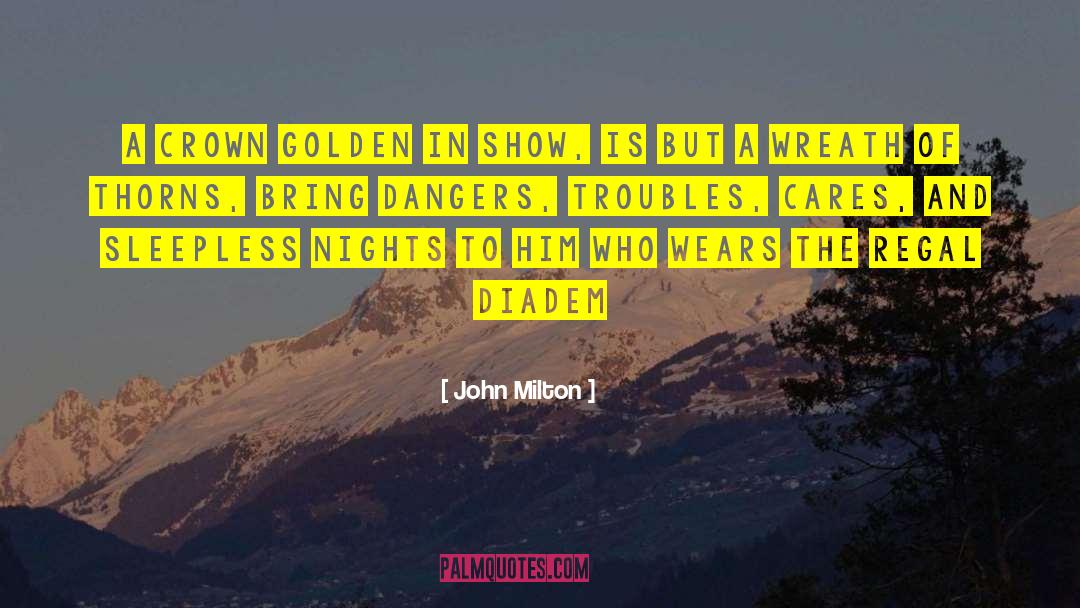 Crowns quotes by John Milton